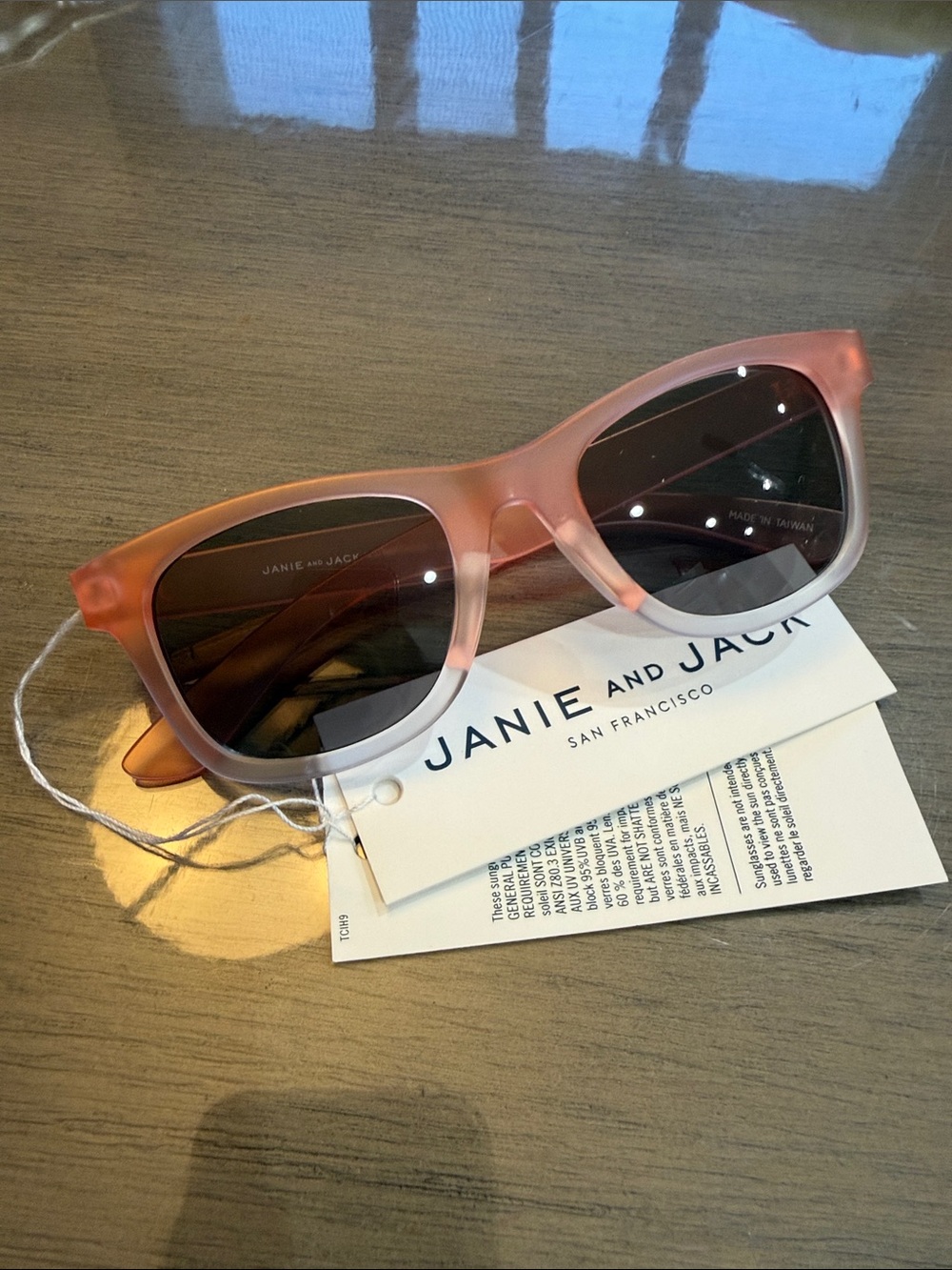 Janie and Jack Pink Gradient Wayfarer Sunglasses 2 to 4 Years NWT